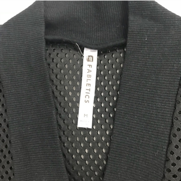Fabletics Mesh Workout Zip Up ShortSleeve Hoodie - Picture 4 of 5
